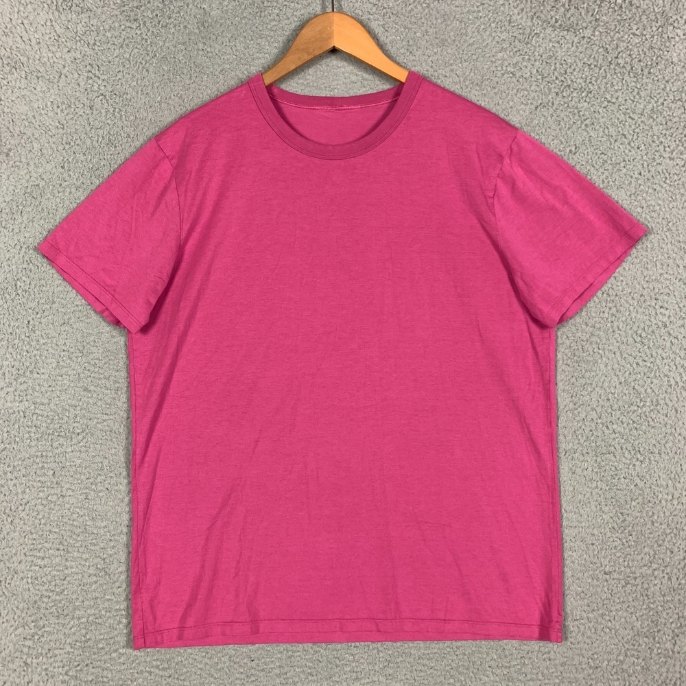 Lululemon T-Shirt Men's Large Pink Short Sleeve Crewneck Jersey Casual Everyday